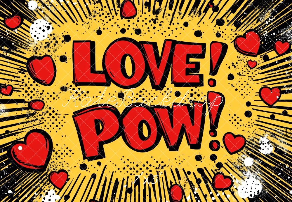 Kate Valentine Comic Pop Art Love Backdrop Designed by Patty Robert - Image 2