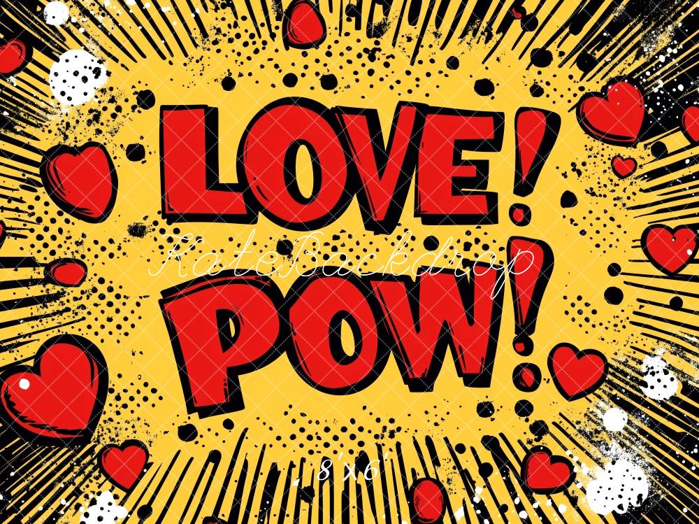 Kate Valentine Comic Pop Art Love Backdrop Designed by Patty Robert - Image 4