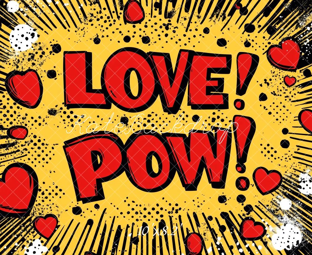 Kate Valentine Comic Pop Art Love Backdrop Designed by Patty Robert - Image 5