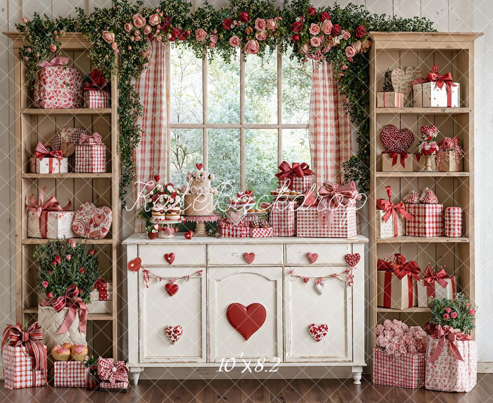 Kate Valentine Floral Gift Cabinets Backdrop Designed by Emetselch - Image 6