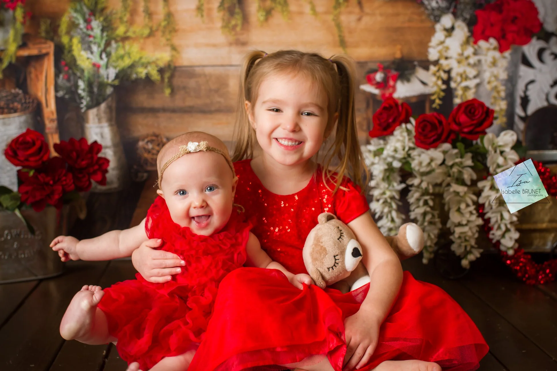 Kate Christmas Valentines Floral Rustic Backdrop Designed By Arica Kirby - Image 4