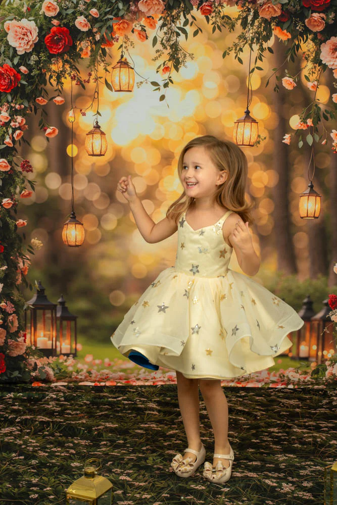 Kate Valentine Flower Arch Lantern Backdrop Designed by Emetselch - Image 4