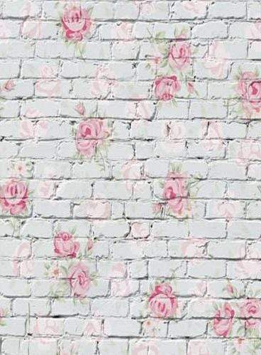 Kate Valentine Flower Brick Backdrop for Photography - Image 2