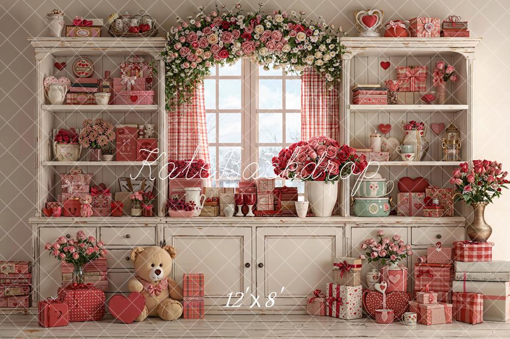Kate Valentine Garland Gifts Teddy Bear Cabinet Backdrop Designed by Emetselch - Image 8