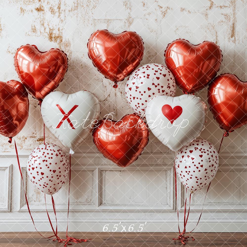 Kate Valentine Heart Balloon Wall Backdrop Designed by Emetselch - Image 3