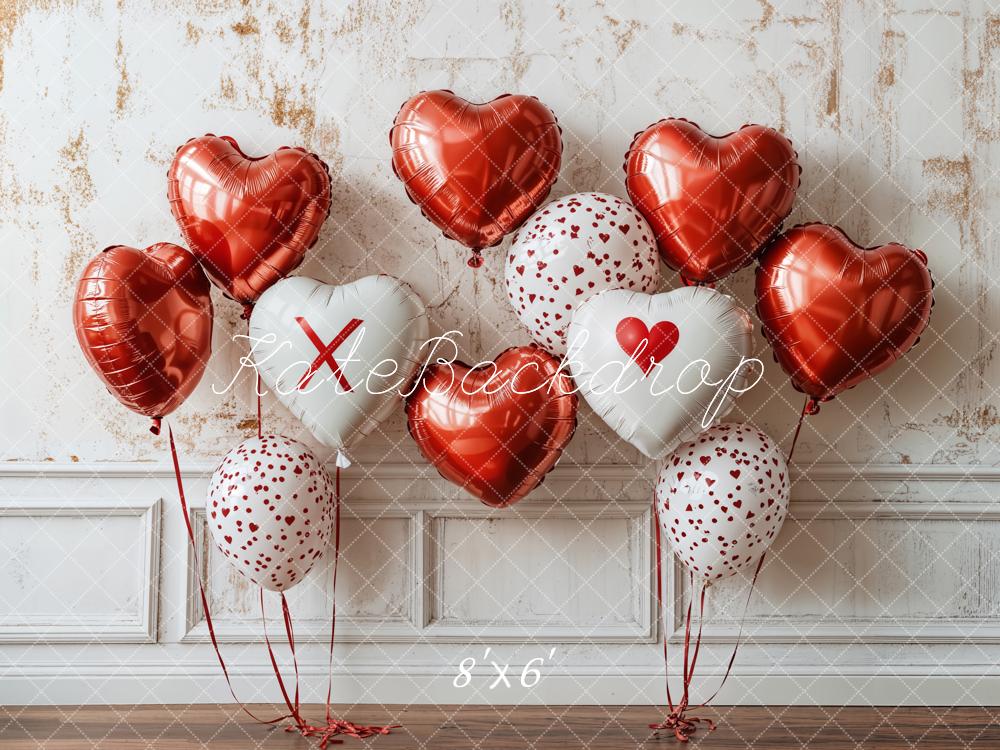 Kate Valentine Heart Balloon Wall Backdrop Designed by Emetselch - Image 4