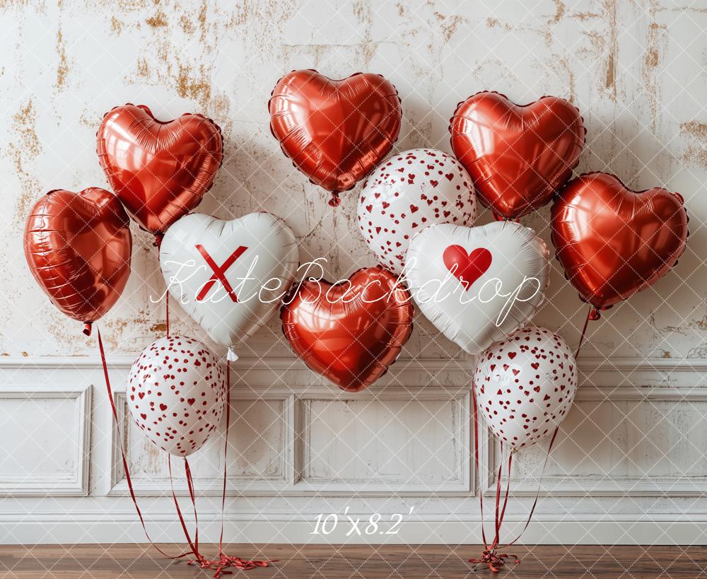 Kate Valentine Heart Balloon Wall Backdrop Designed by Emetselch - Image 6