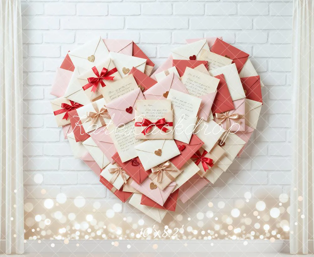 Kate Valentine Heart Envelopes White Brick Backdrop Designed by Mini MakeBelieve - Image 6