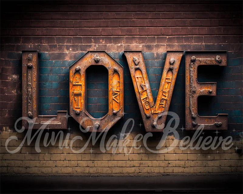 Kate Valentine Industrial Distressed Brick wall Backdrop Designed by Mini MakeBelieve - Image 2