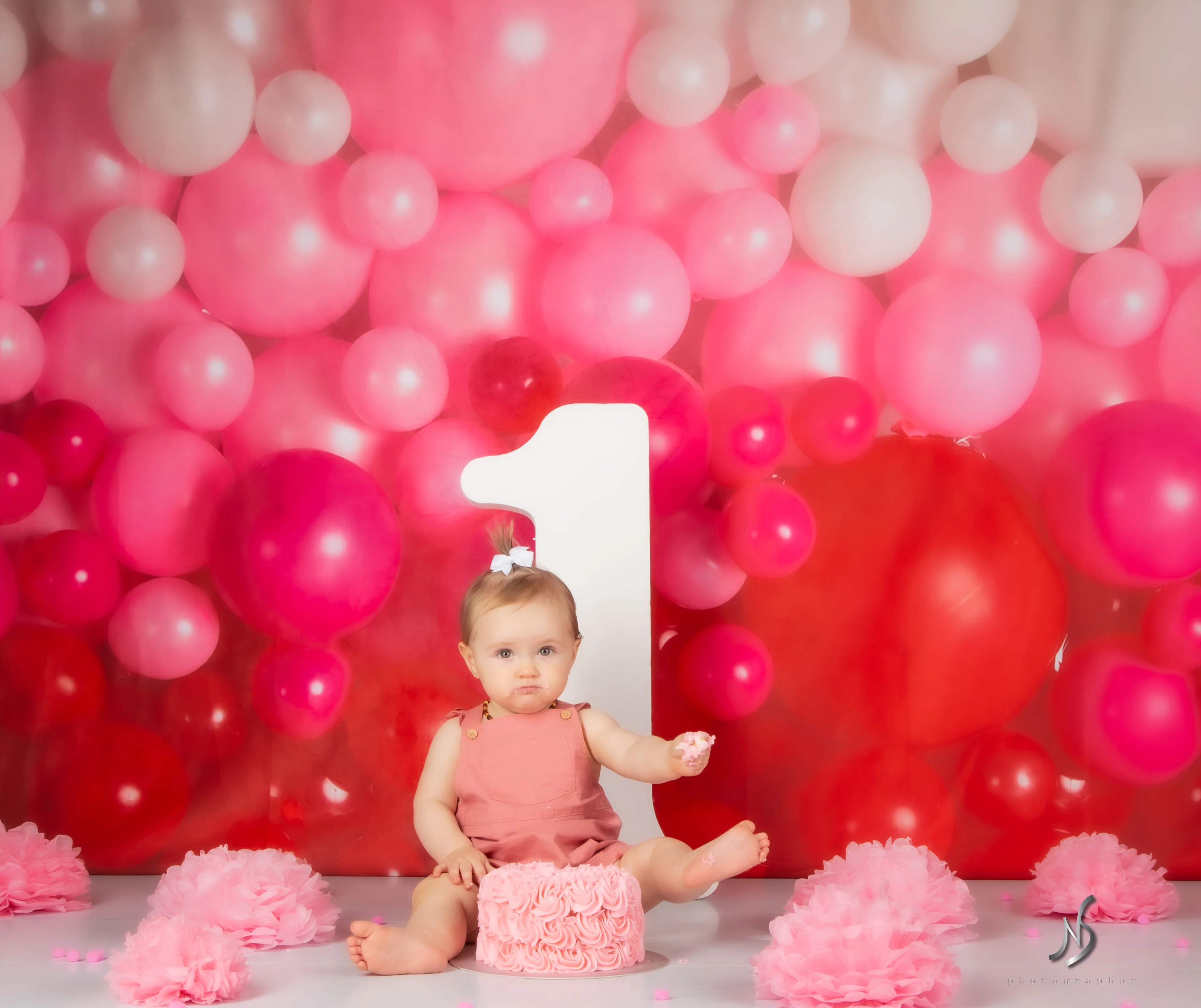 Kate Valentine’s Day Balloon Wall Backdrop for Photography Designed by Mandy Ringe Photography - Image 4