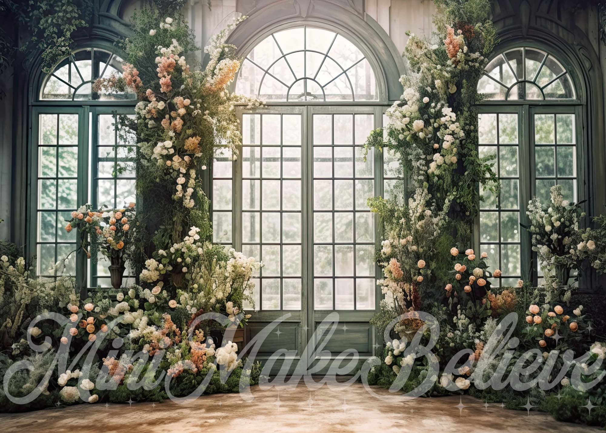 Kate Valentine Spring Window Flower Backdrop Designed by Mini MakeBelieve - Image 2