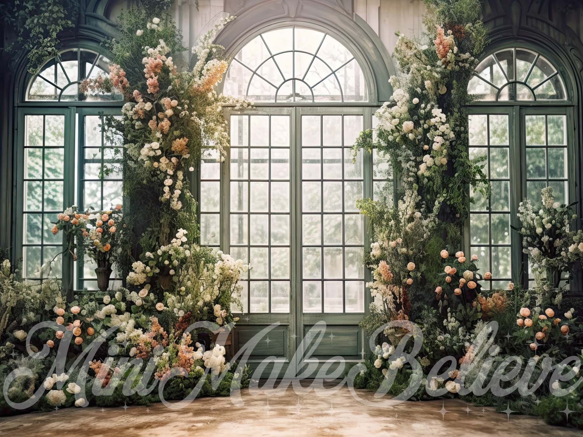 Kate Valentine Spring Window Flower Backdrop Designed by Mini MakeBelieve - Image 5