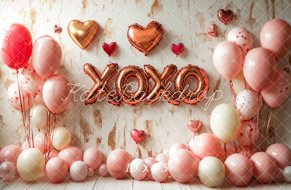 Kate Valentine's Balloons XOXO Heart Backdrop Designed by Emetselch - Image 10