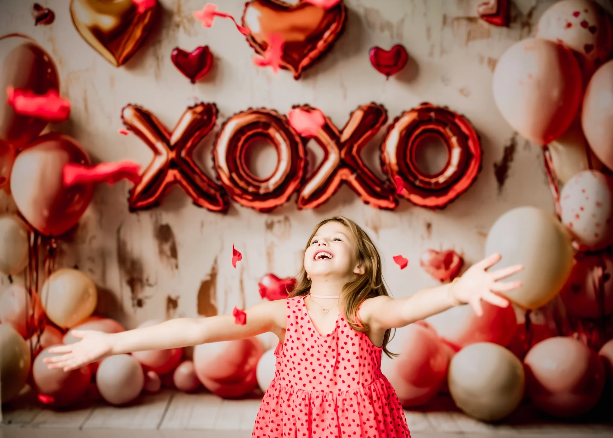 Kate Valentine's Balloons XOXO Heart Backdrop Designed by Emetselch - Image 5