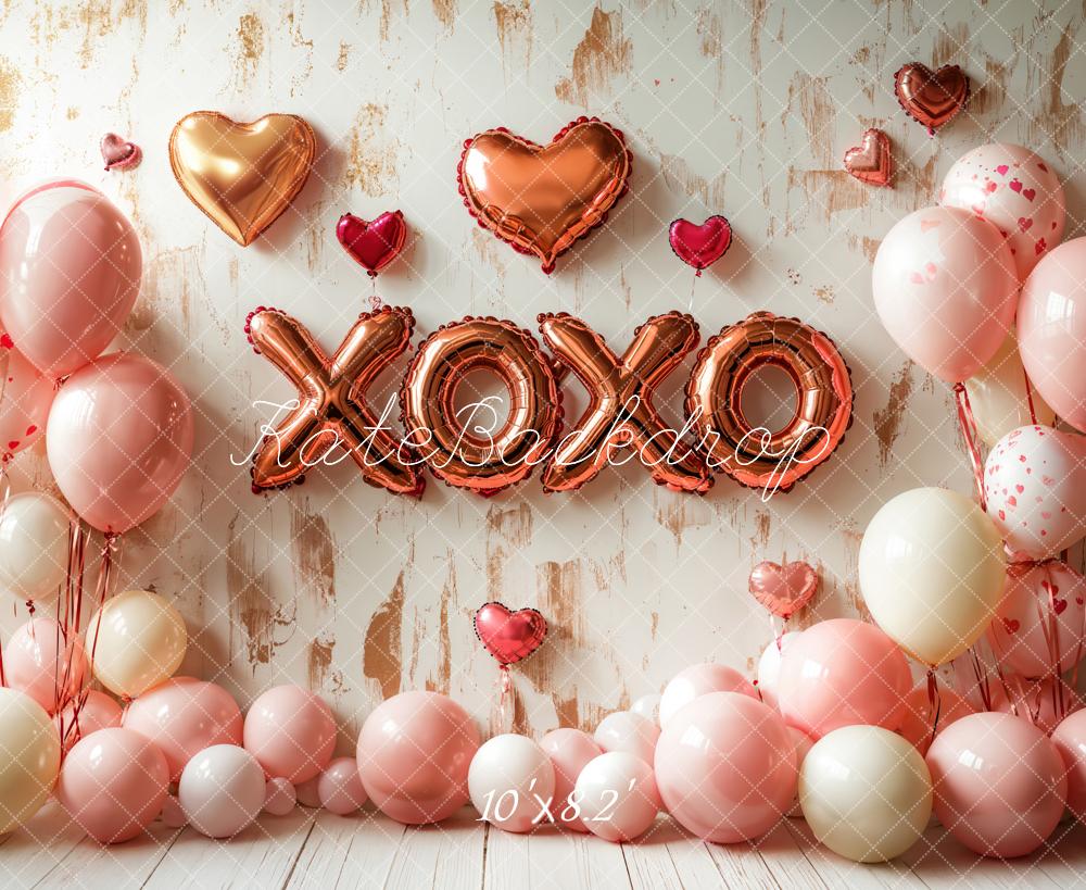Kate Valentine's Balloons XOXO Heart Backdrop Designed by Emetselch - Image 7