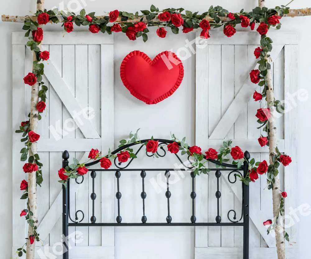 Kate Valentine's Day Backdrop Headboard Rose Designed by Emetselch - Image 2