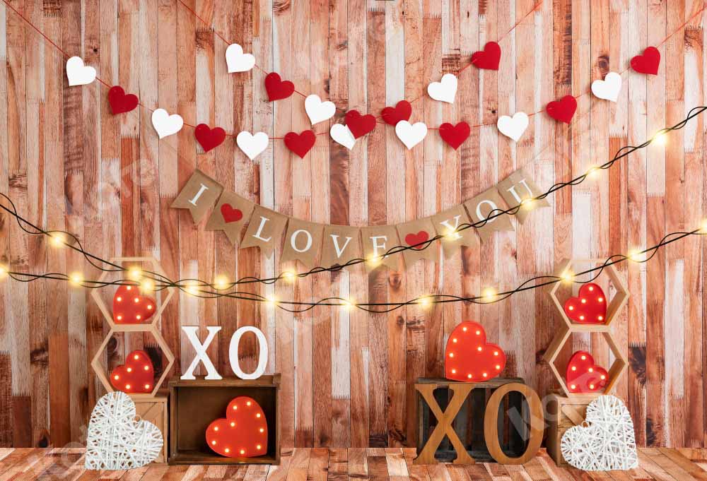Kate Valentine's day Backdrop Light Love Heart Designed by Emetselch - Image 2