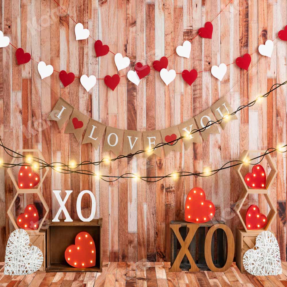 Kate Valentine's day Backdrop Light Love Heart Designed by Emetselch - Image 6