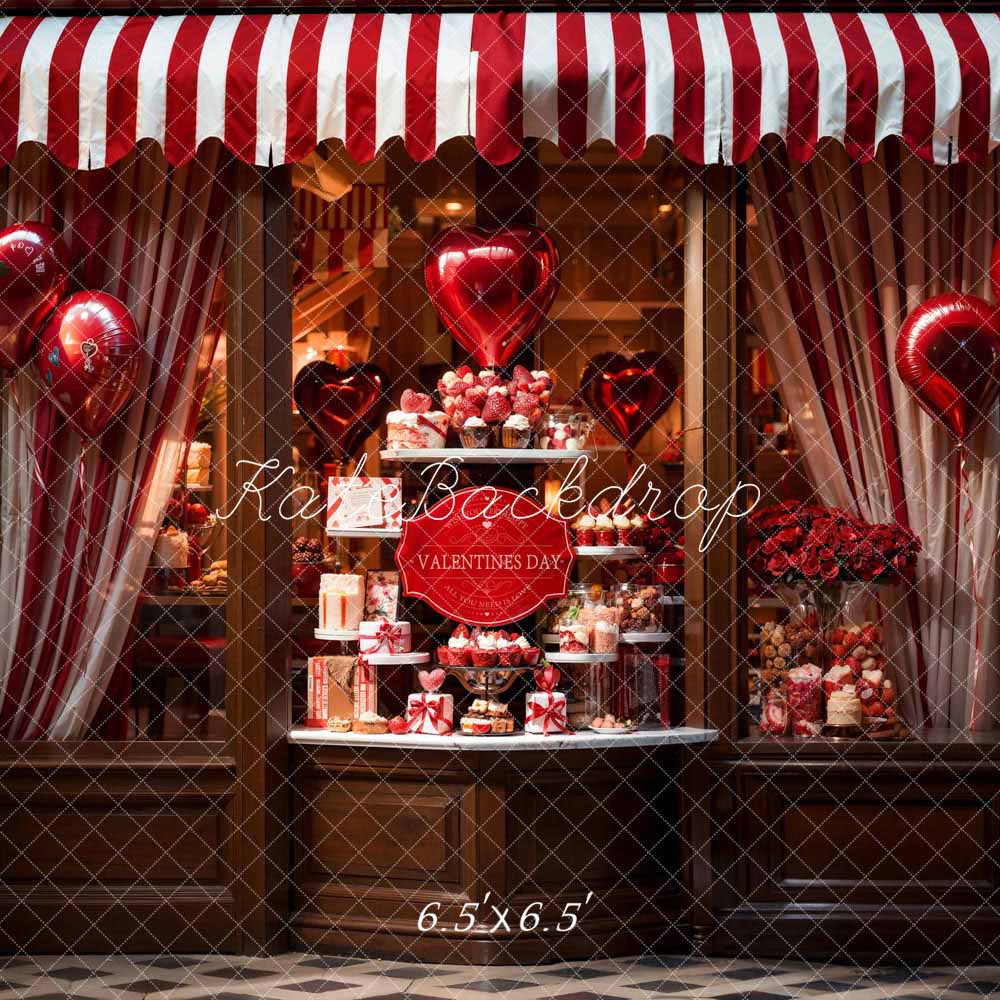 Kate Valentine's Day Balloon Gift Shop Backdrop Designed by Chain Photography - Image 2