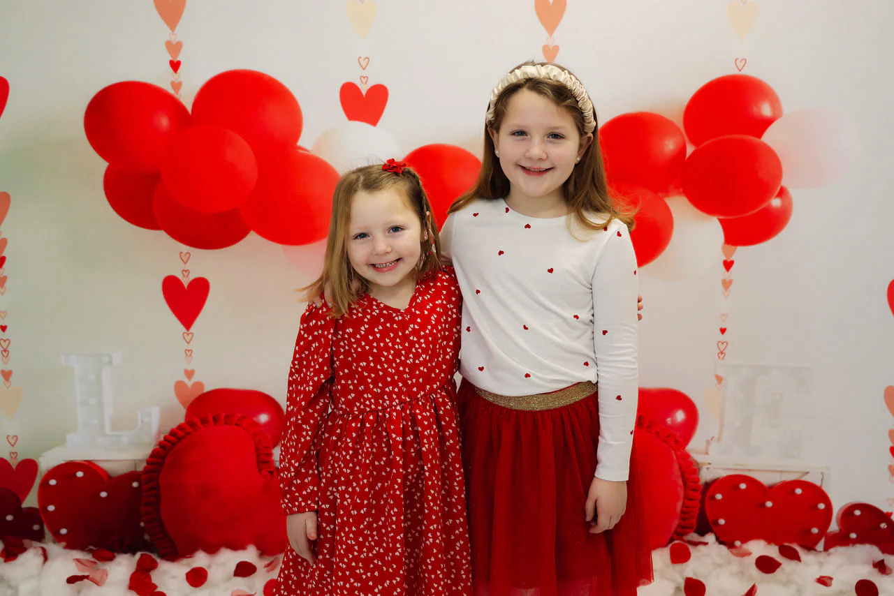 Kate Valentine's Day Balloons Love Heart Backdrop Designed by Uta Mueller Photography - Image 3