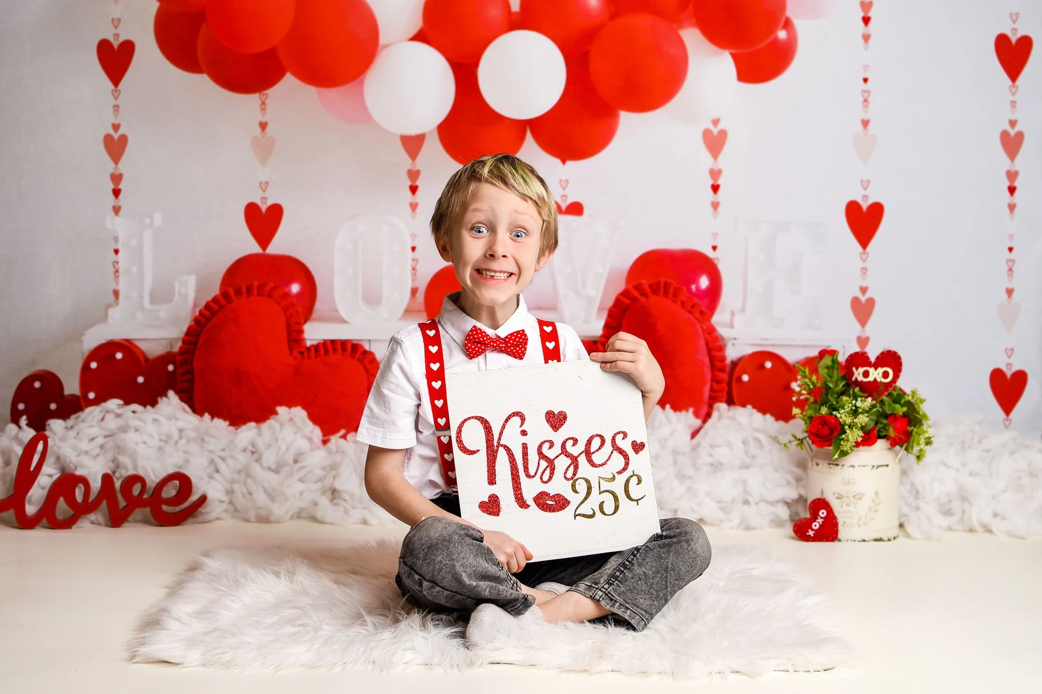 Kate Valentine's Day Balloons Love Heart Backdrop Designed by Uta Mueller Photography - Image 8