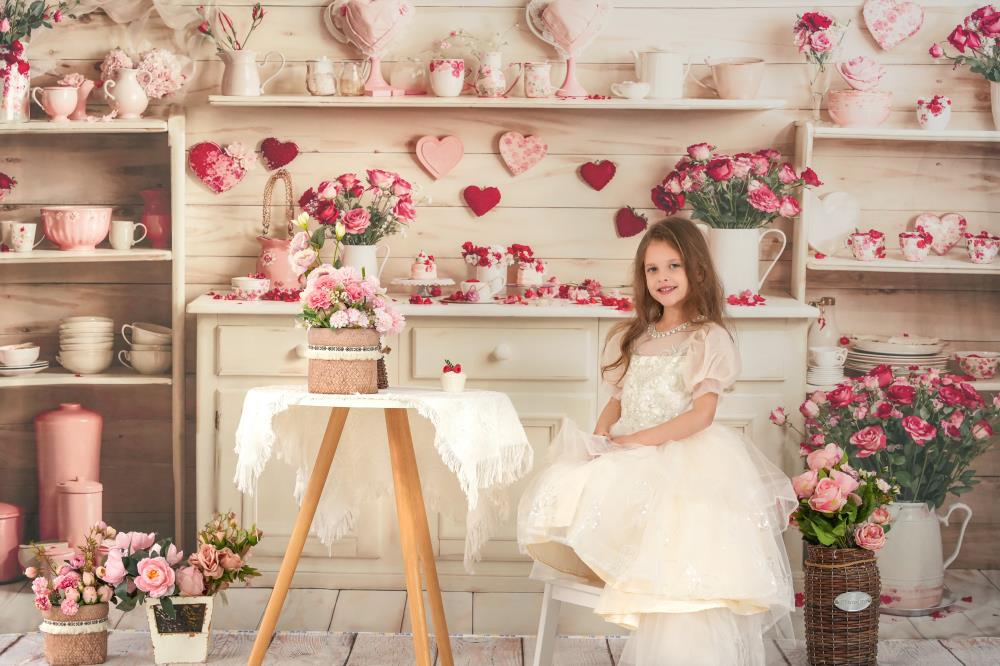 Kate Valentine's Day Beige Kitchen Backdrop Designed by Emetselch - Image 10