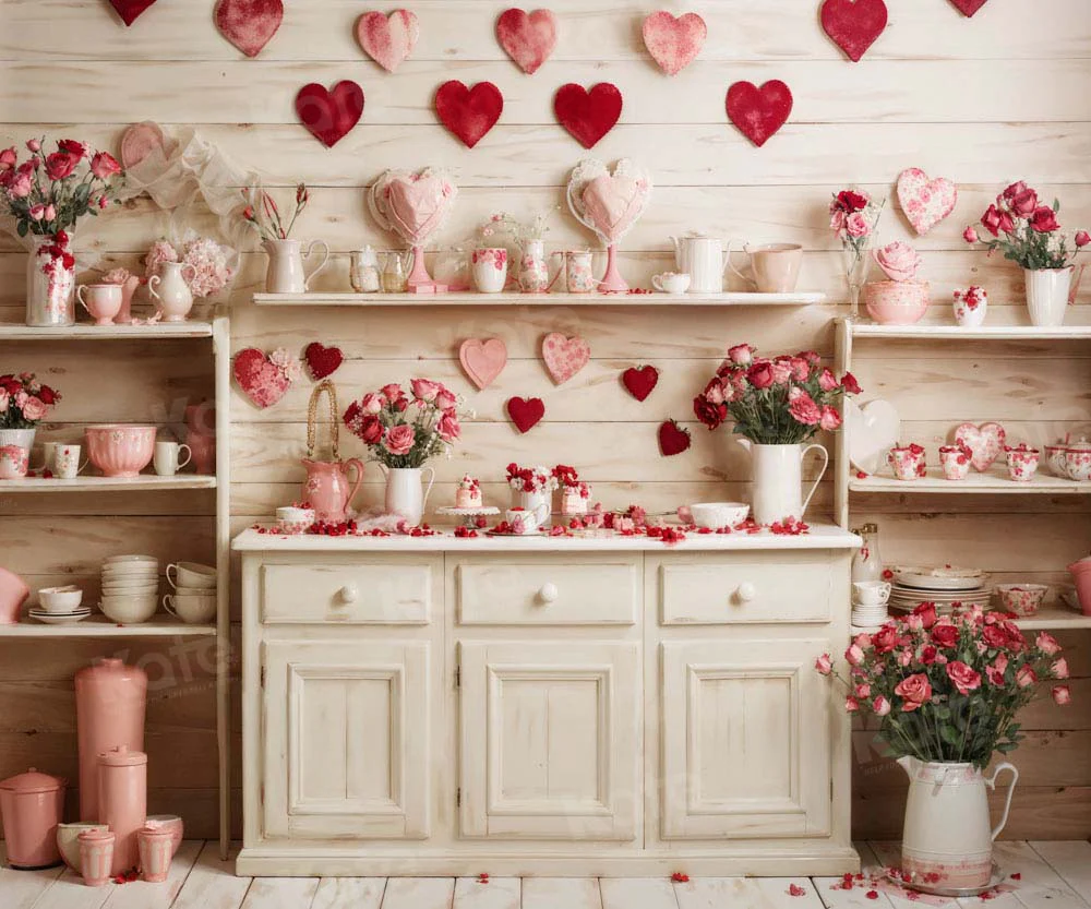 Kate Valentine's Day Beige Kitchen Backdrop Designed by Emetselch - Image 9