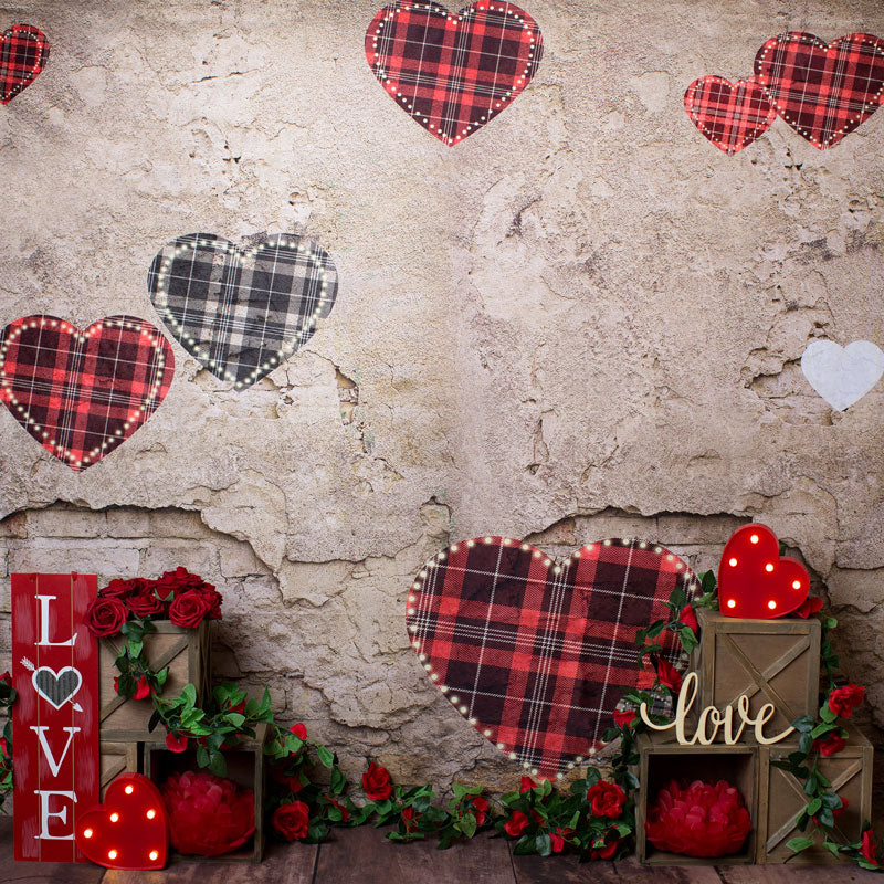 Kate Valentine's Day Brick Wall Backdrop Designed by Megan Leigh Photography - Image 3