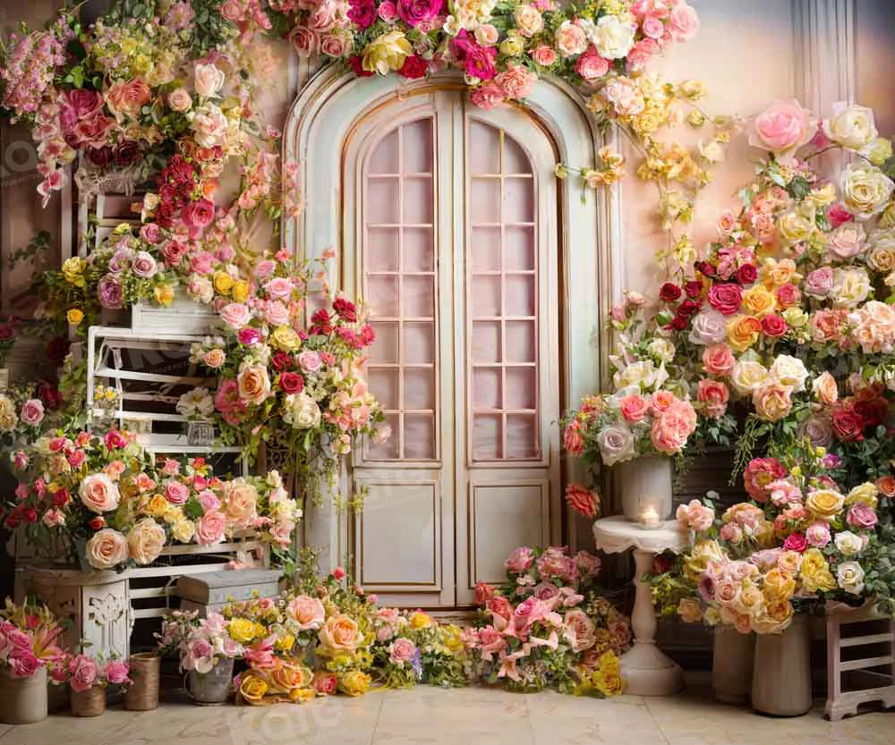 Kate Spring Colorful Flowers Room Backdrop Designed by Emetselch - Image 7