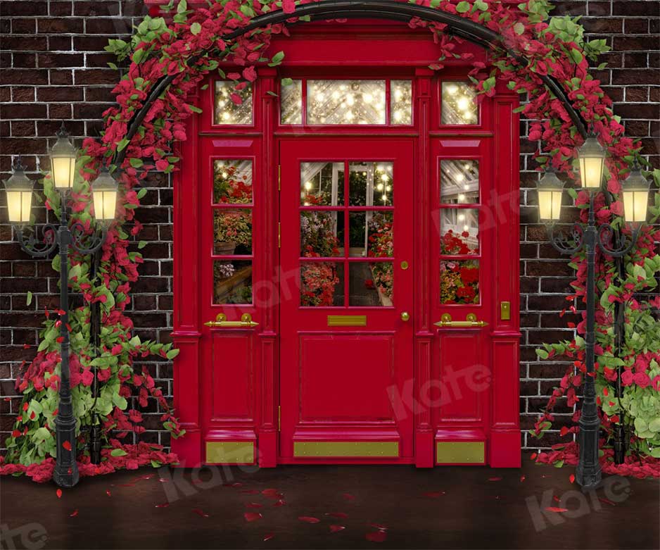 Kate Valentine's Day Flower Shop Backdrop for Photography - Image 5