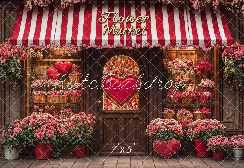 Kate Valentine's Day Flower Shop Backdrop Designed by Emetselch - Image 2