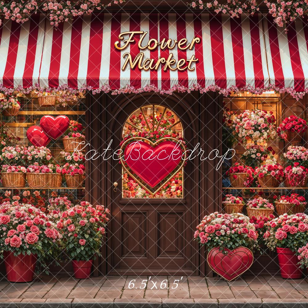 Kate Valentine's Day Flower Shop Backdrop Designed by Emetselch - Image 4