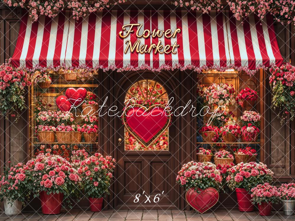 Kate Valentine's Day Flower Shop Backdrop Designed by Emetselch - Image 5