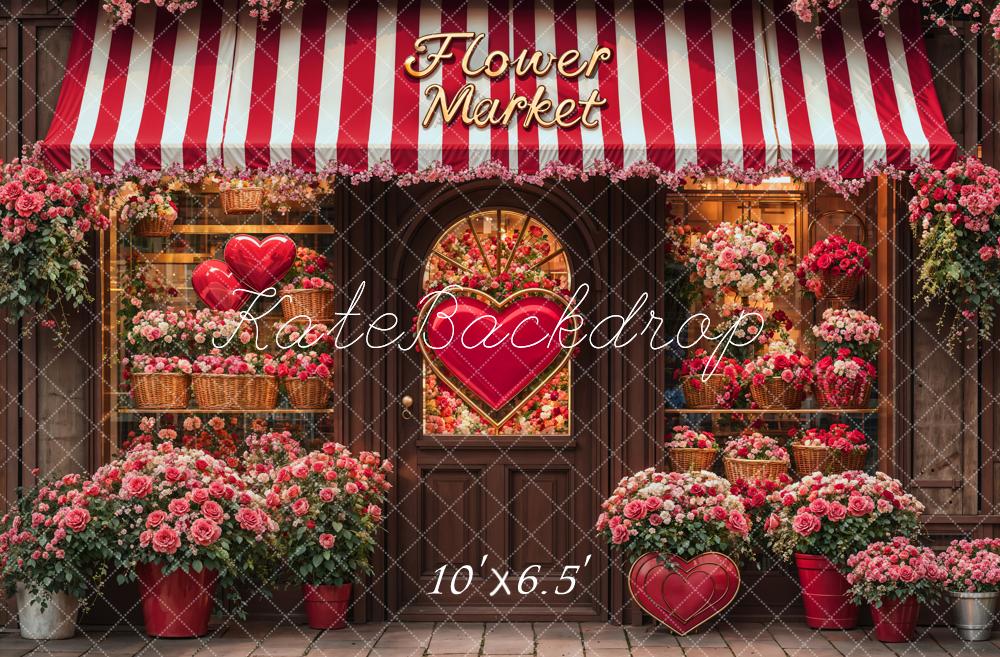 Kate Valentine's Day Flower Shop Backdrop Designed by Emetselch - Image 6
