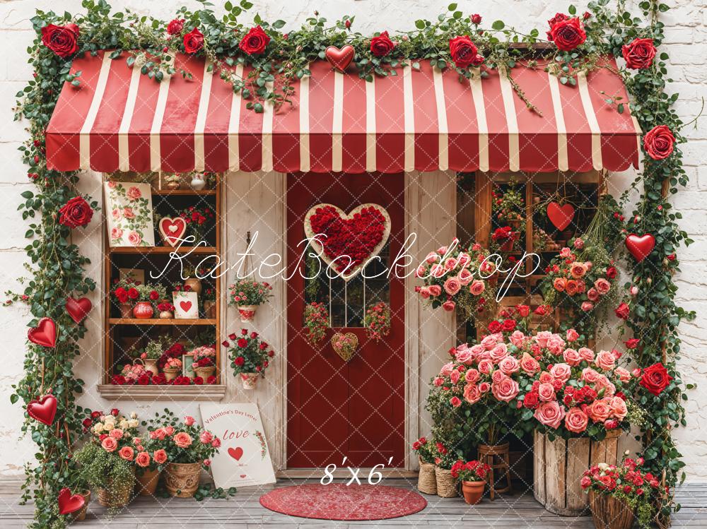 Kate Valentine's Day Flower Shop Backdrop Designed by Emetselch - Image 3