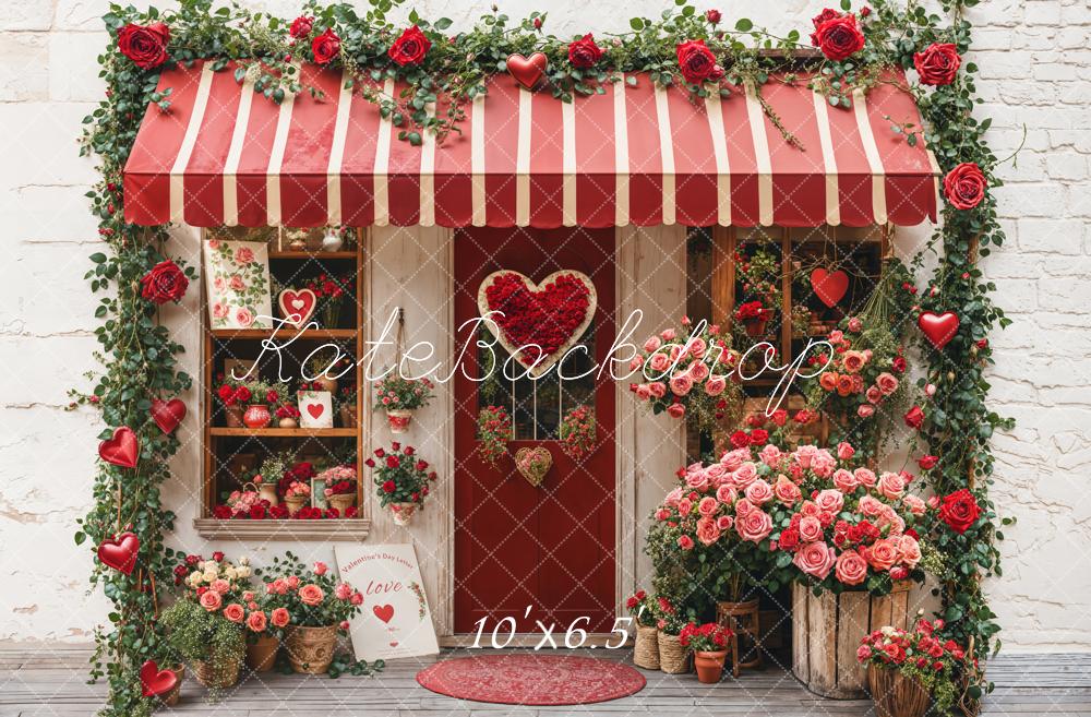 Kate Valentine's Day Flower Shop Backdrop Designed by Emetselch - Image 4