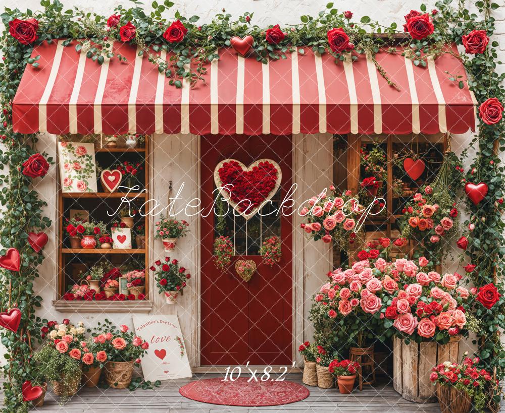 Kate Valentine's Day Flower Shop Backdrop Designed by Emetselch - Image 5