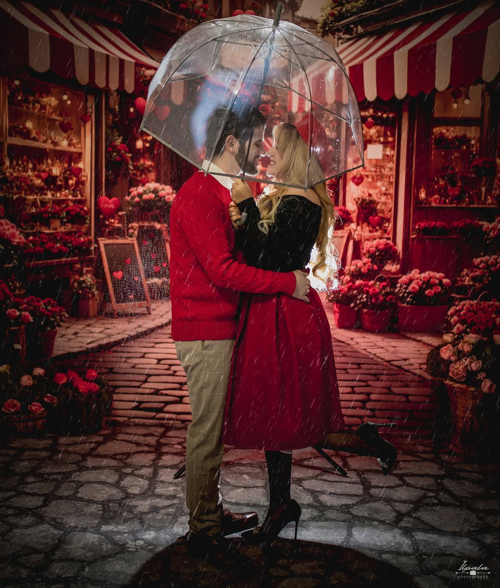 Kate Valentine's Day Flower Shop Street Backdrop Designed by Emetselch - Image 5