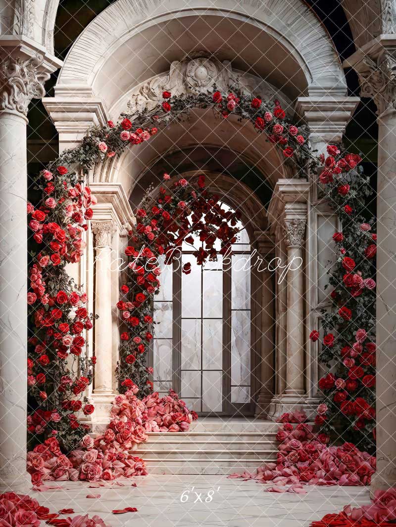 Kate Valentine's Day Flowers Arch Wall Palace Backdrop Designed by Chain Photography - Image 3