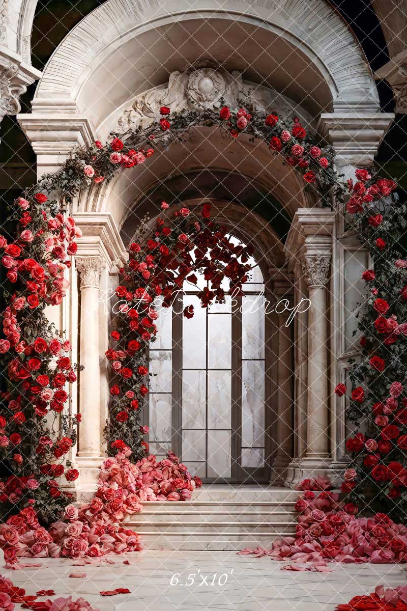 Kate Valentine's Day Flowers Arch Wall Palace Backdrop Designed by Chain Photography - Image 4