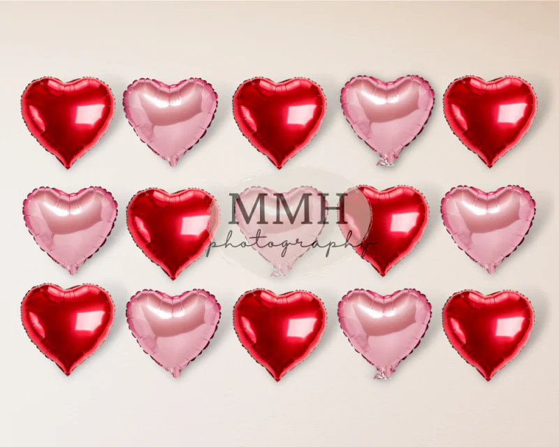 Kate Valentine's Day Heart Balloons Backdrop Designed by Melissa McCraw-Hummer - Image 3