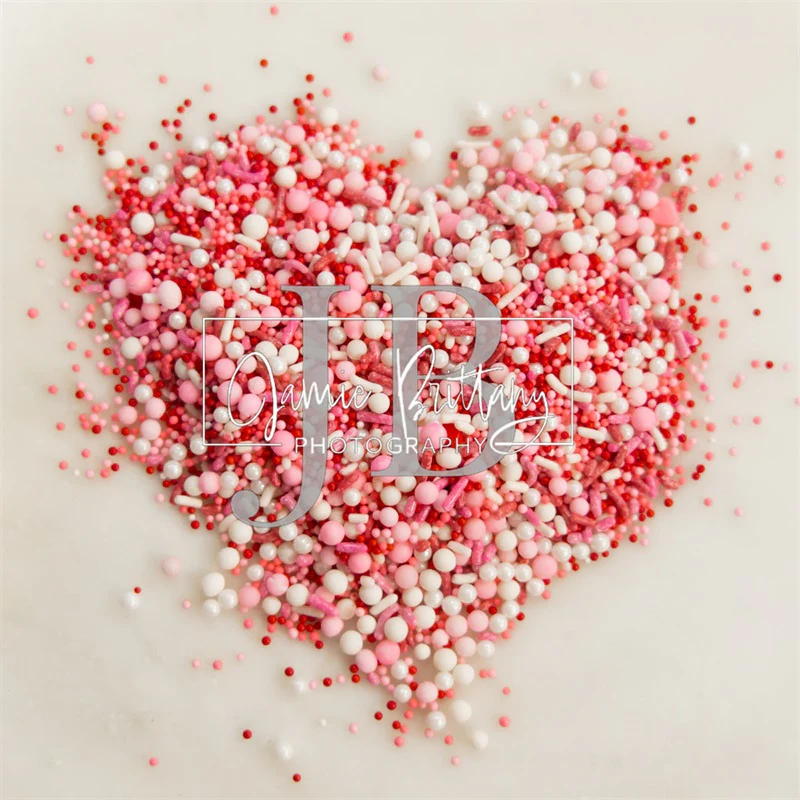 Kate Valentine's Day Heart Sprinkles Backdrop Designed by JB Photography - Image 2