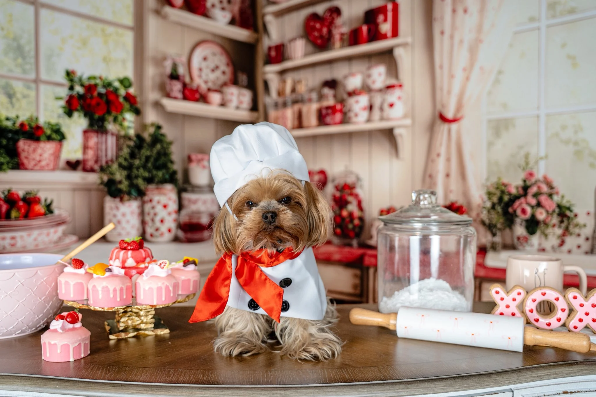 Kate Valentine's Day Kitchen Red Heart Room Set - Image 3