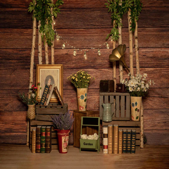 Kate Valentine's Day/Mother's Day Light Wooden Photograph Backdrop Designed by Jia Chan - Image 2