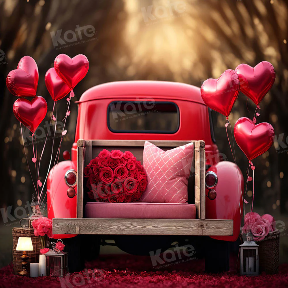 Kate Valentine's Day Love Balloon Truck Backdrop Designed by Chain Photography - Image 6