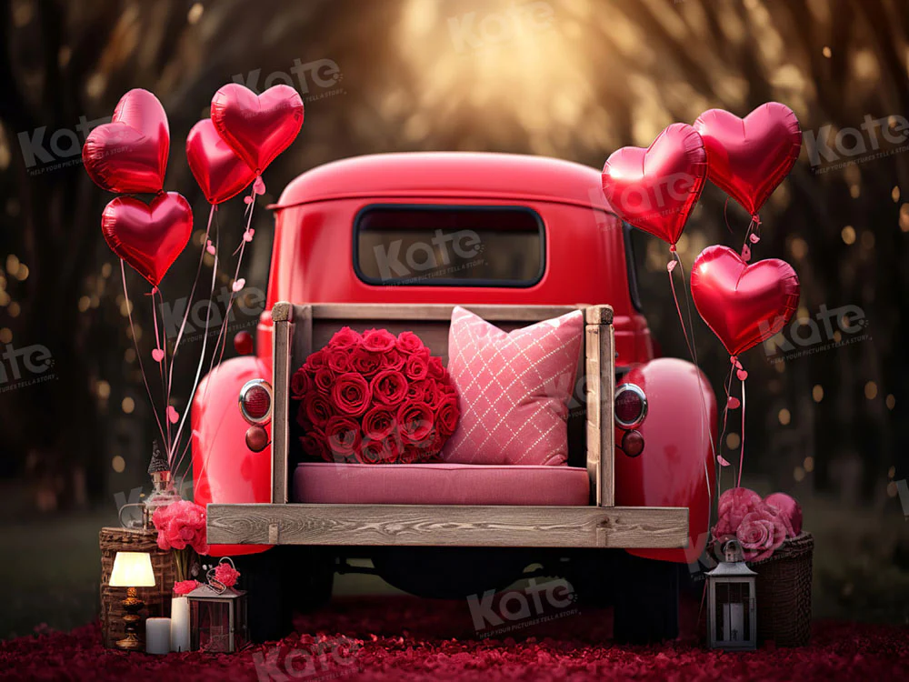 Kate Valentine's Day Love Balloon Truck Backdrop Designed by Chain Photography - Image 7