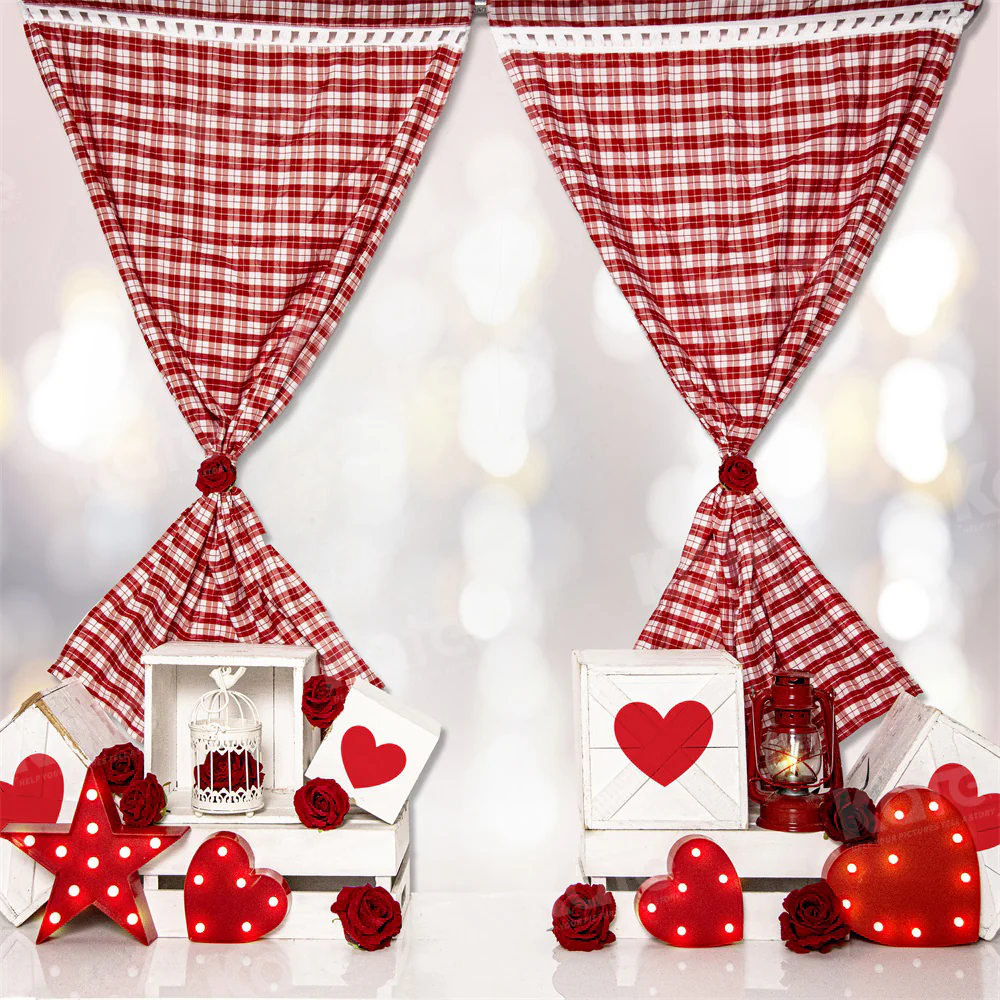 Kate Valentine's Day Love Boxes Bokeh Backdrop for Photography - Image 2