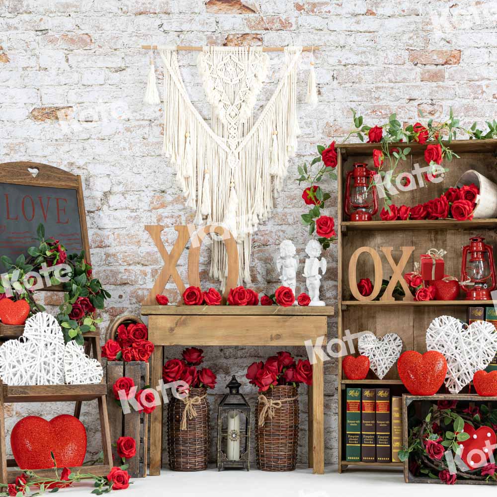 Kate Valentine's Day Love XOXO Backdrop Designed by Emetselch - Image 3