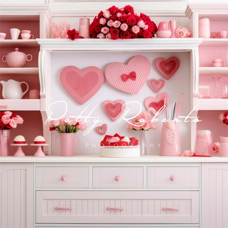 Kate Valentines Day Pink Kitchen Backdrop Designed by Patty Robert - Image 2