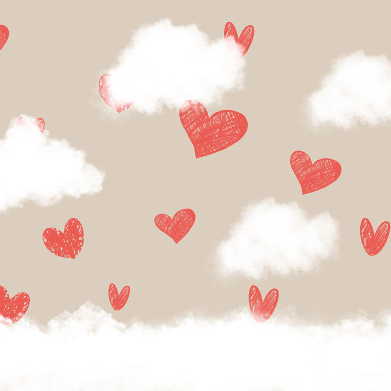 Kate Valentine's Day Red Hearts Backdrop Designed By Jerry_Sina - Image 2